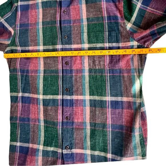 J. Crew Homespun Slim Fit Button Down Plaid Cotton Collared Shirt. Medium. - Picture 3 of 6